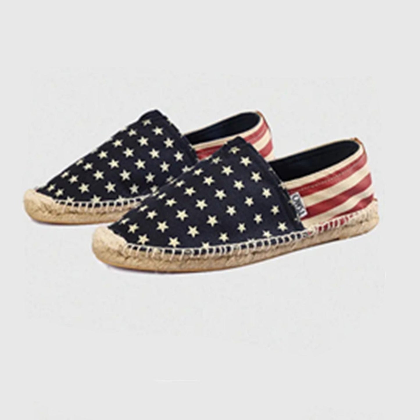 Eline | Gestreifte Espadrilles aus gebürstetem Canvas
