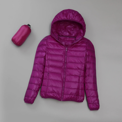Andrea - Leichte wattierte Jacke mit Kapuze