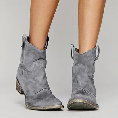 Lorelei - Elegante Stiefel mit niedrigem Absatz aus Leder