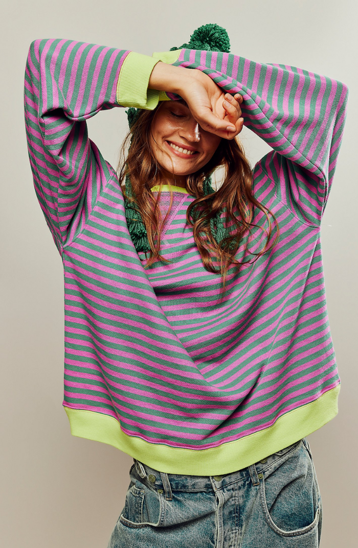 Helena | Schicker und bequemer Damenpullover mit Streifen