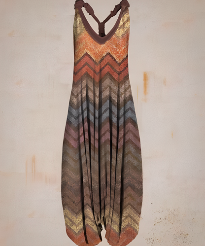 Lässiger Jumpsuit im Bohemian-Stil