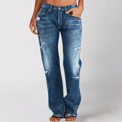 Damenjeans - Mit Löchern - Strapazierfähiger Denim - Ideal für den täglichen Gebrauch