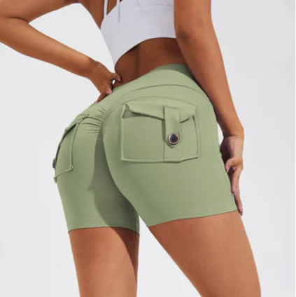 Shorts mit hoher Taille