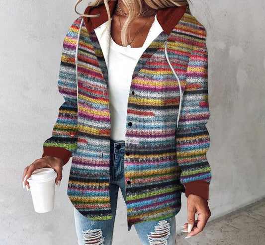 Helgga - Bunte Kapuzenjacke für Frauen