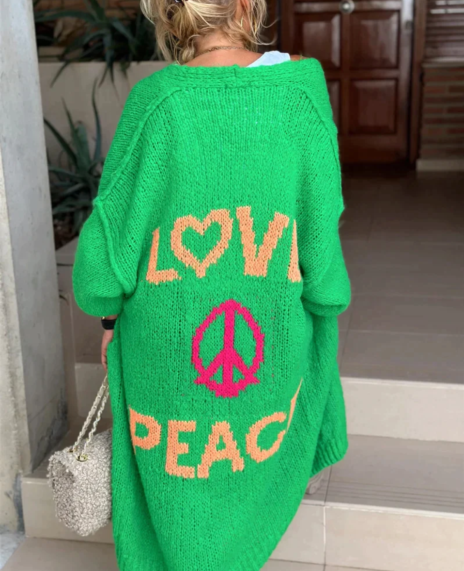 Ariana - Cosy Peace and Love Strickjacke für Frauen