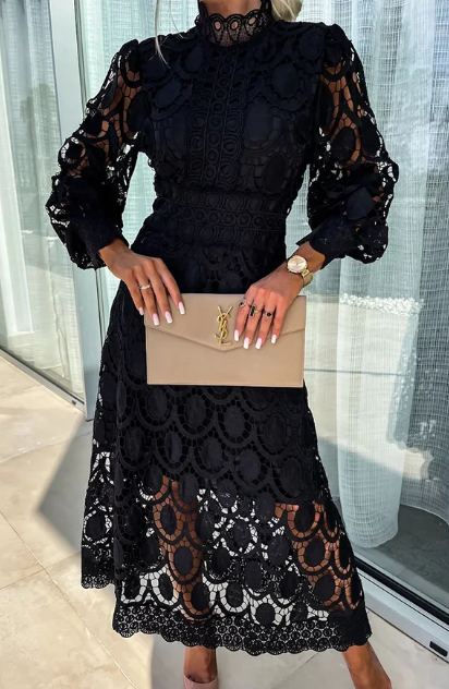 Liah - Romantisches, sinnliches und elegantes Midikleid