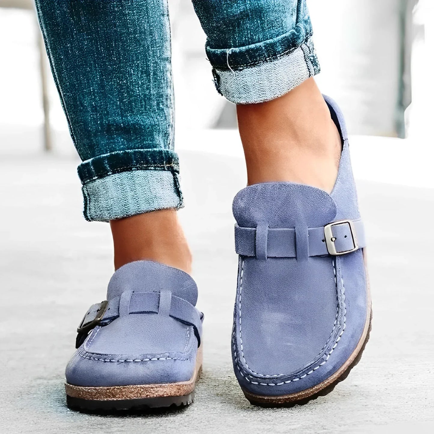Moderne Sandalen aus Vintage-Leder