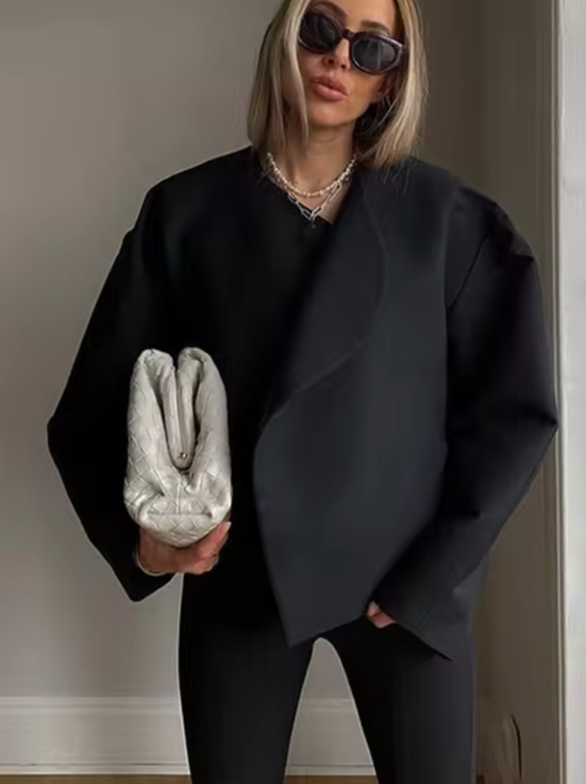 – Warmer Wollmantel