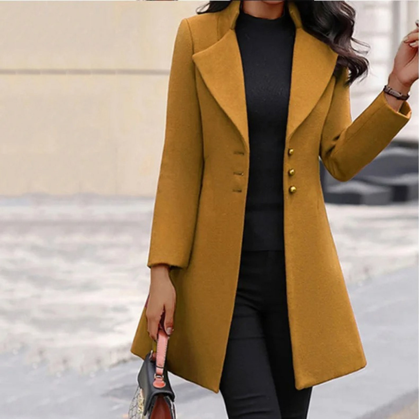 Slim Fit Wollmantel Damen - Nayeli