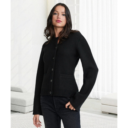 Elegante informelle warme Strickjacke für Frauen
