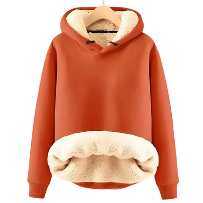 Mila - Kuschelige Sherpa Fleece Kapuzenjacke für Frauen