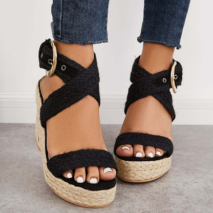 Delia - Rutschfeste Sommersandalen mit hohen Absätzen