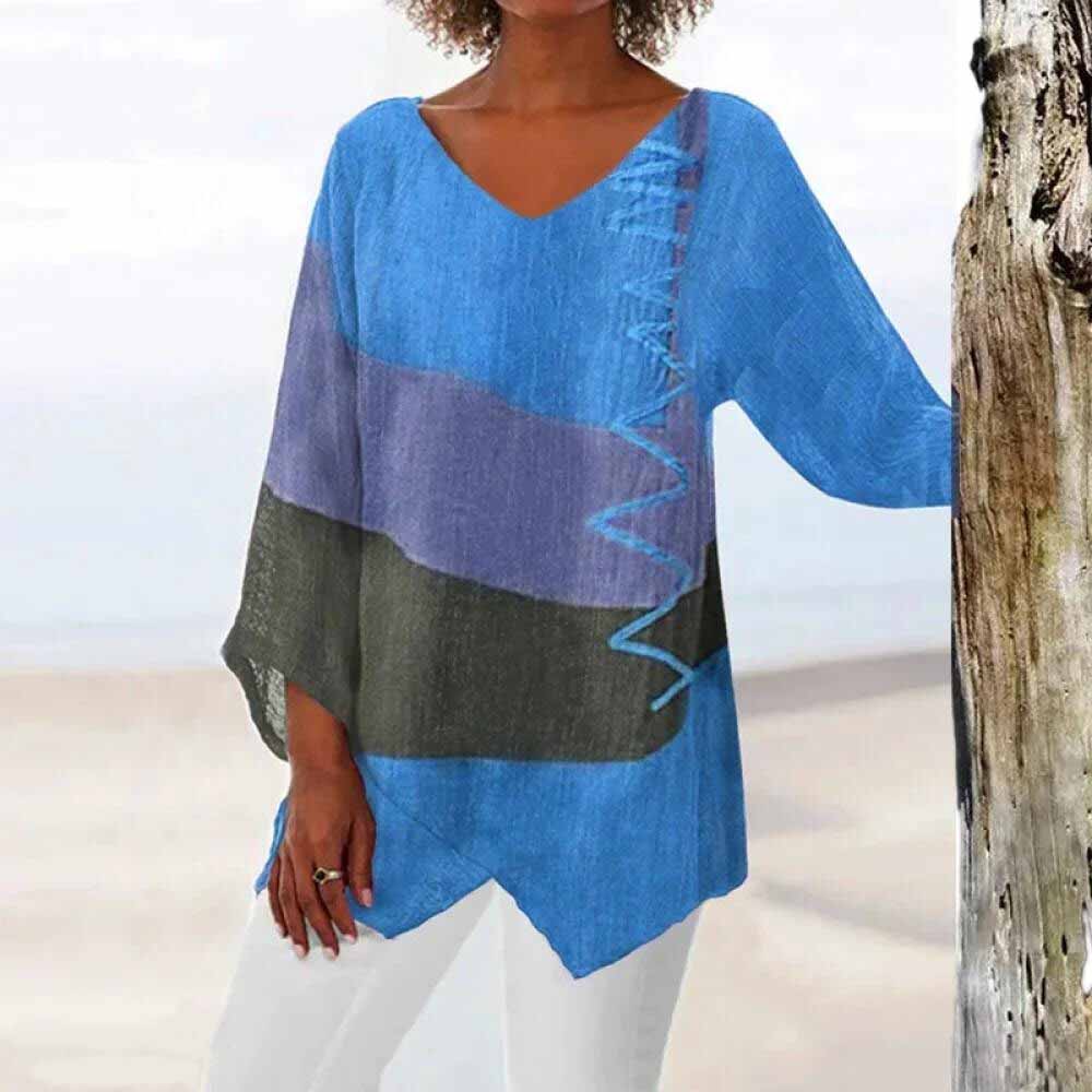 Femke | Trendy Tricolour Top für einen modischen Look