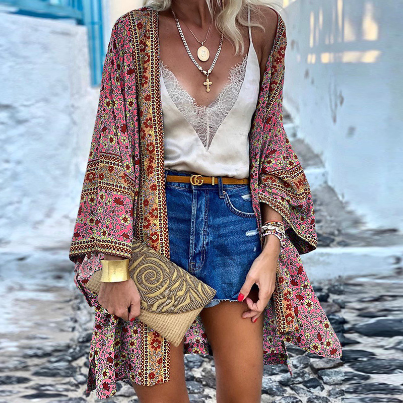 Zanzi Boho Cardigan | Ein fröhlicher, stylischer & mittellanger Kimono!