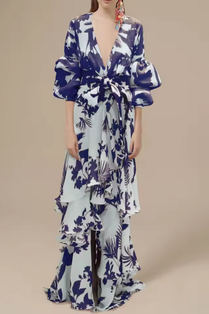 Luna | Damen Boho Maxikleid