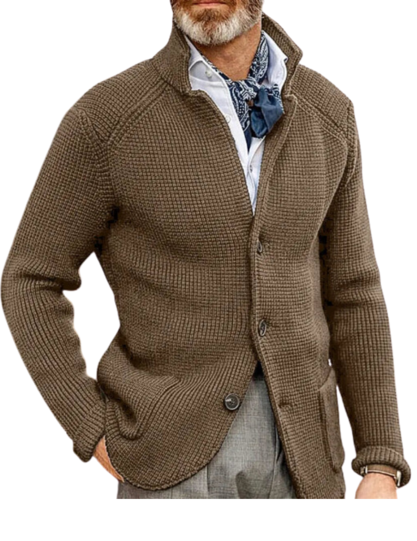LUKE Business-Strickjacke