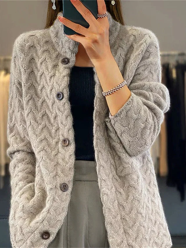 Damen-Strickjacke mit lässigem Stil für bequeme Tage