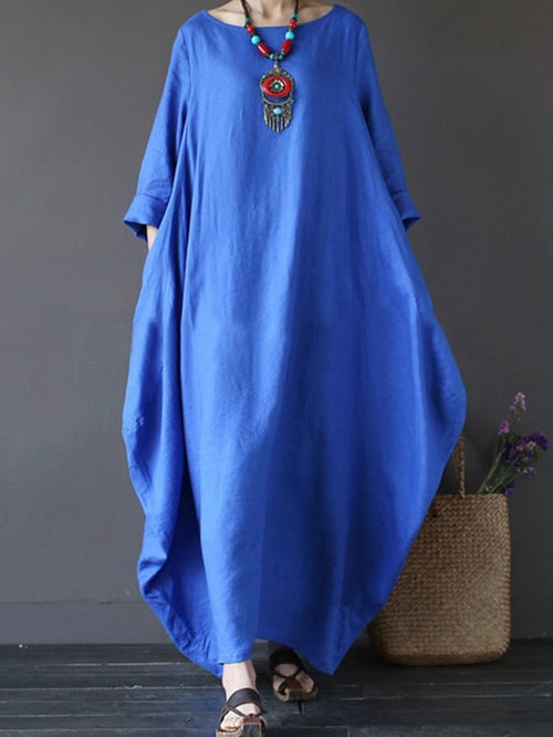 Damenkleid in lockerer Passform in Übergröße