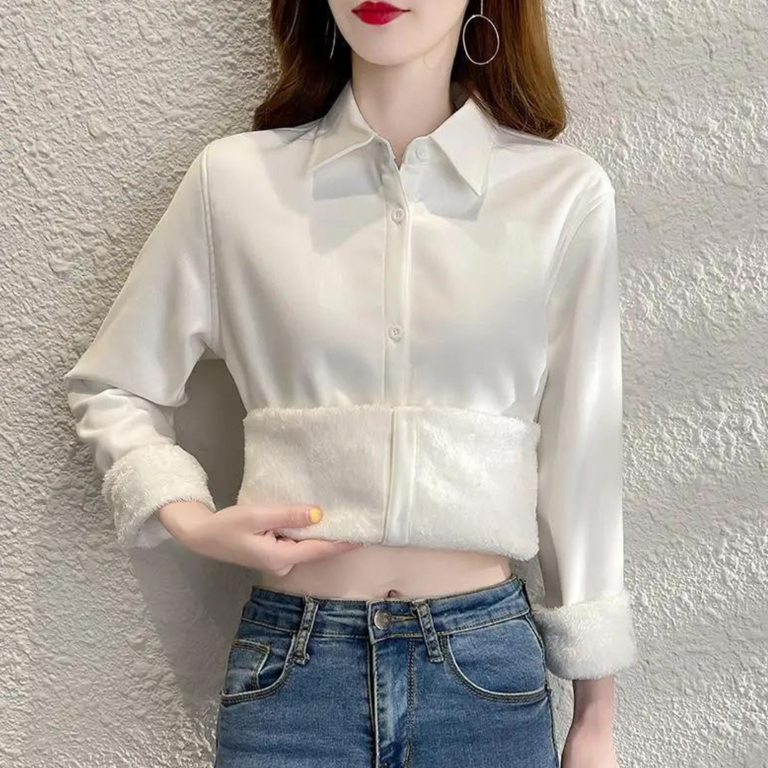 Eda - Elegante Fleece-Bluse