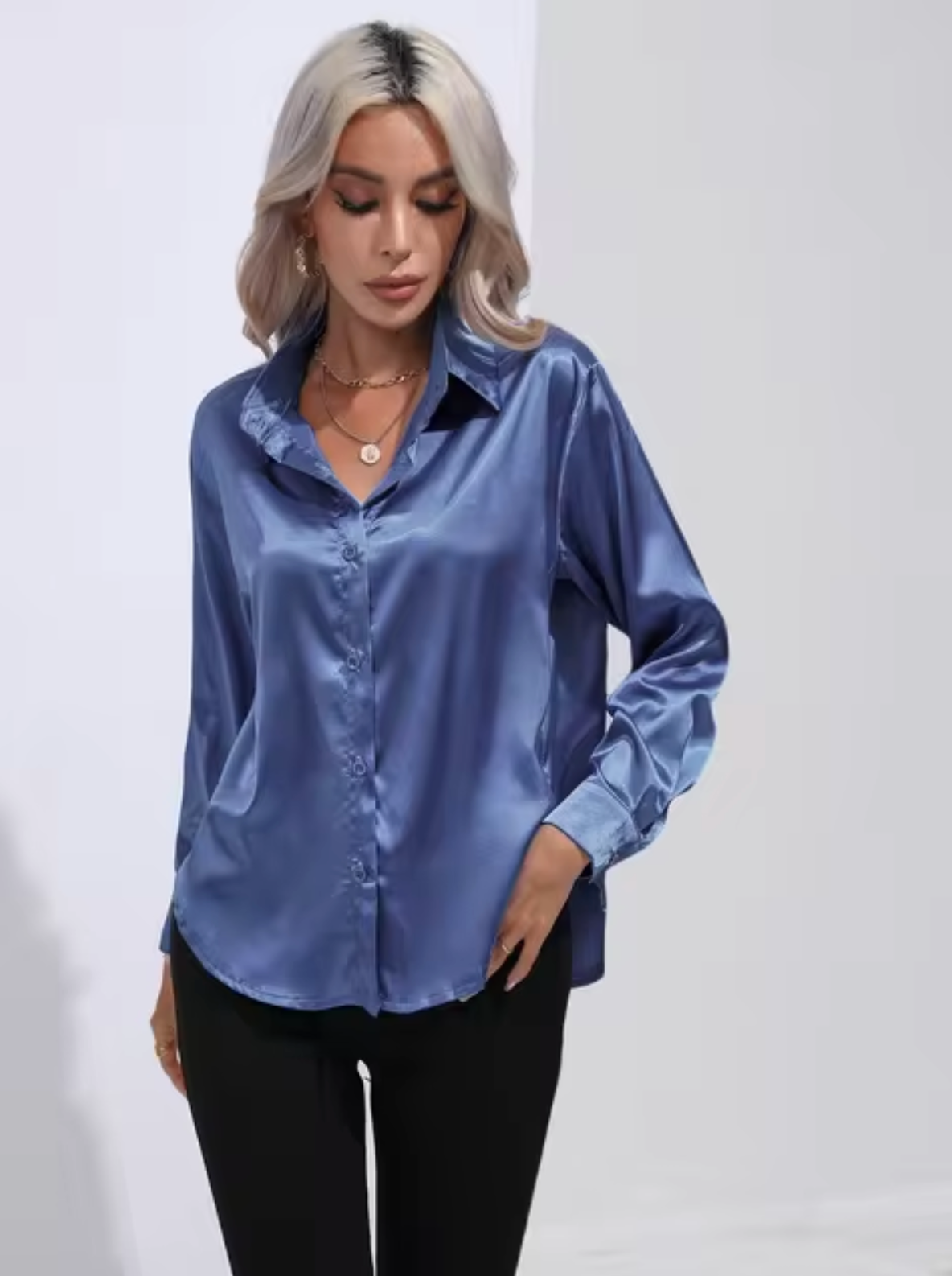 Eline | Luxus-Bluse mit langen Ärmeln