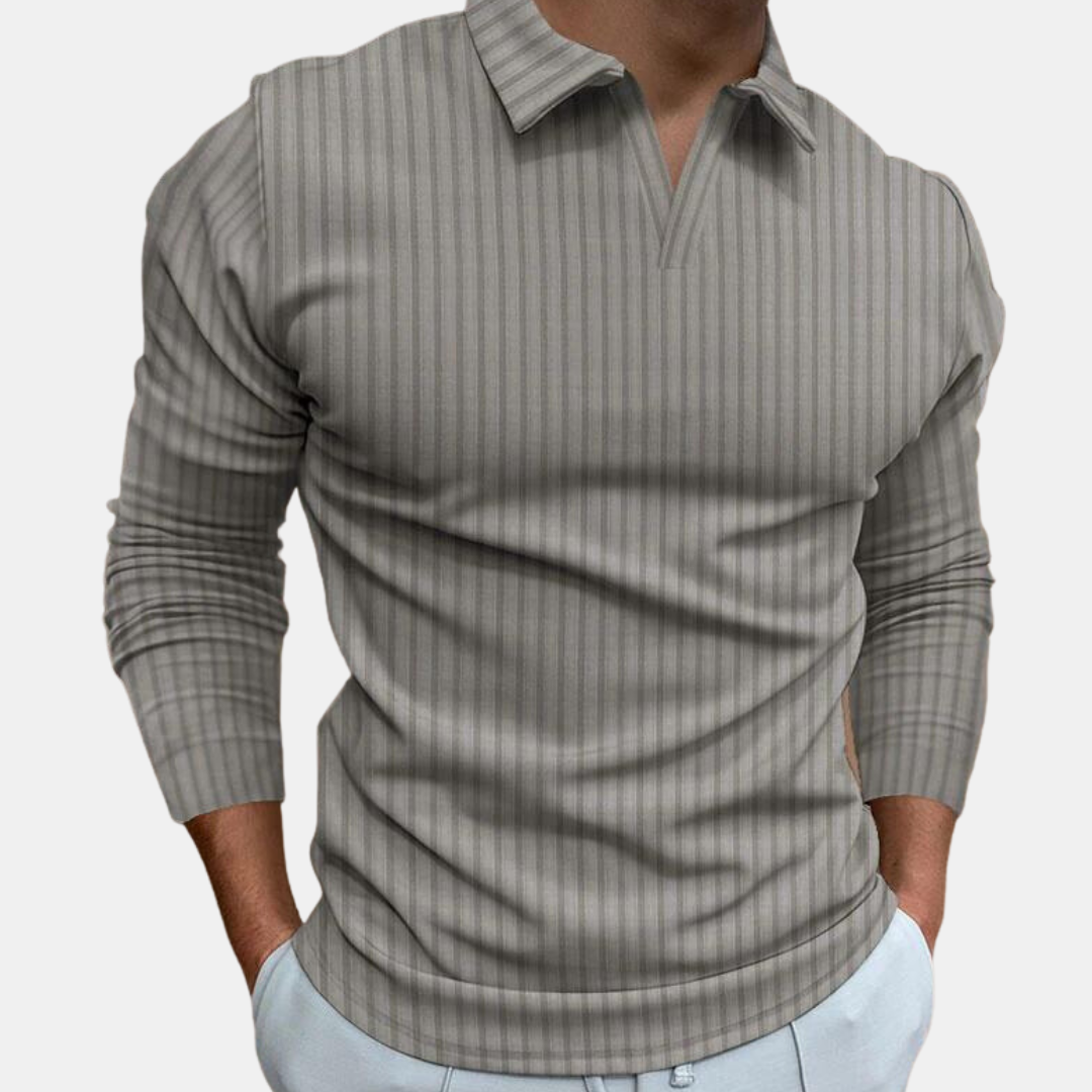Carl | Langarm-Poloshirt für Männer