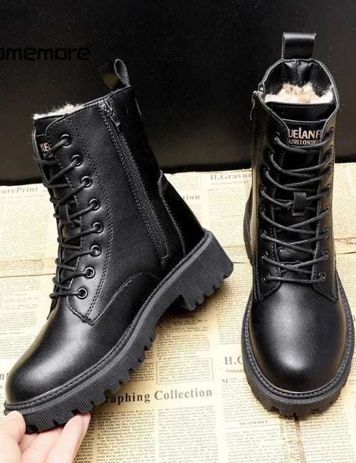 Andrea™ | Winterstiefel aus Leder