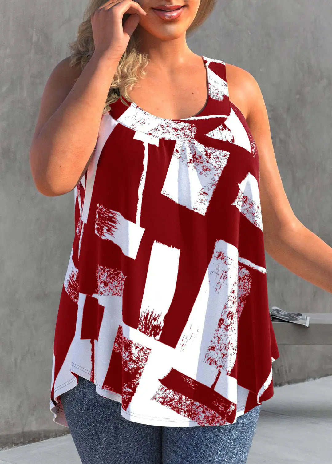 Vardi Dante™ Rose Plus-Size Top | Luftig & Trendy