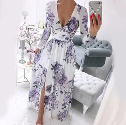 Catherine - Langärmeliges Kleid