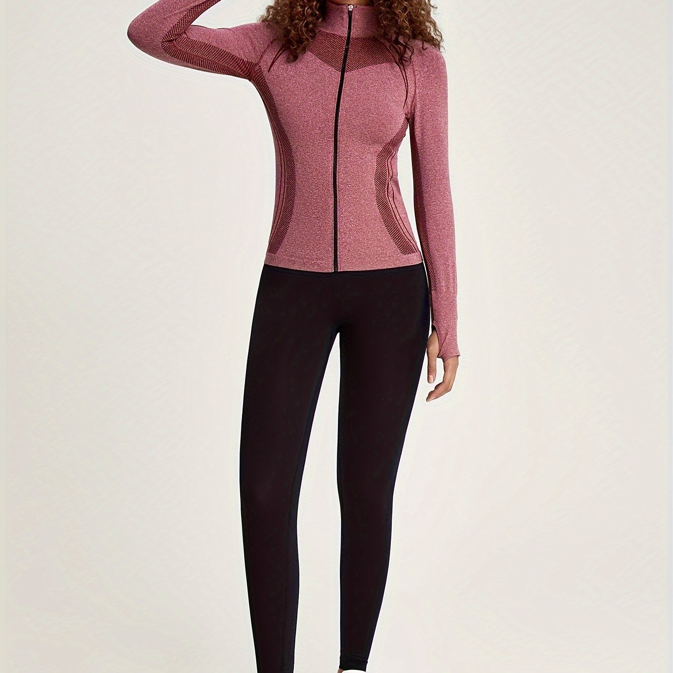 Sophie | Sporty langärmelige Damen-Trainingsjacke mit Streifendekoration