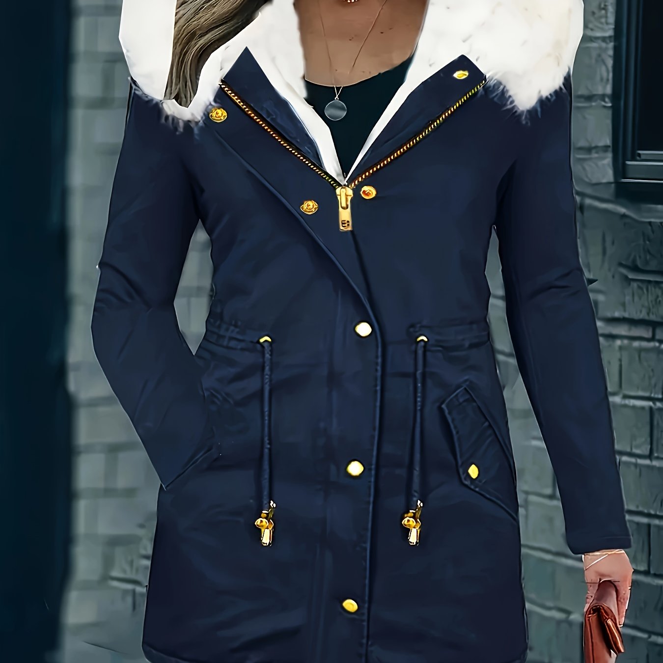 Lotte | Freizeitjacke mit Kapuze und Kunstfell