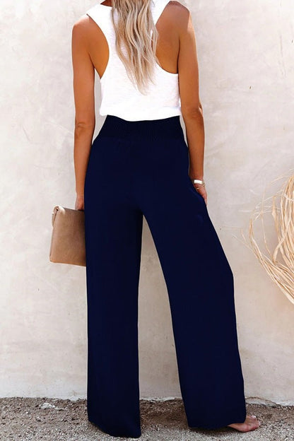 Brianna - Lässige Palazzo-Hose mit hoher Taille