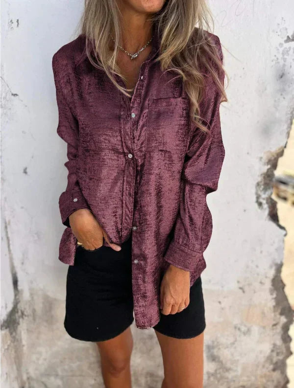 Zoena - Elegantes Hemd aus Wildleder