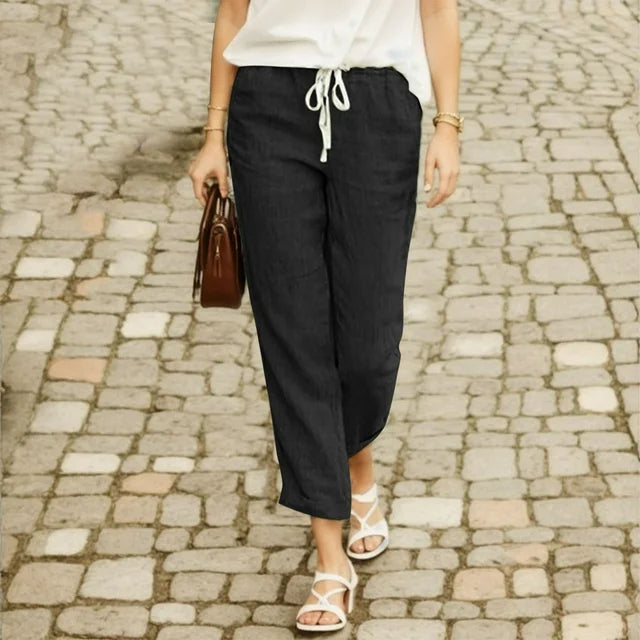 Ayleen - Hose mit Kordelzug aus Baumwolle