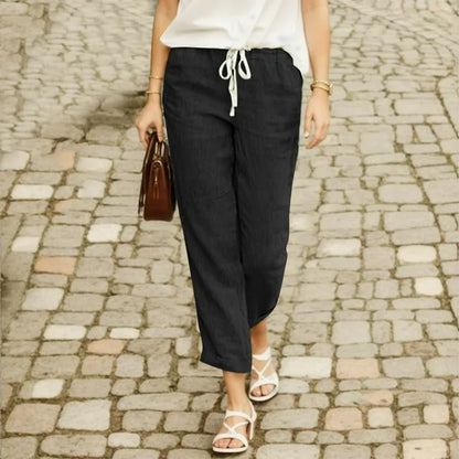Ayleen - Hose mit Kordelzug aus Baumwolle