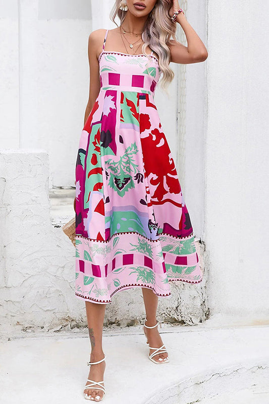 Midikleid mit Rückenfalte