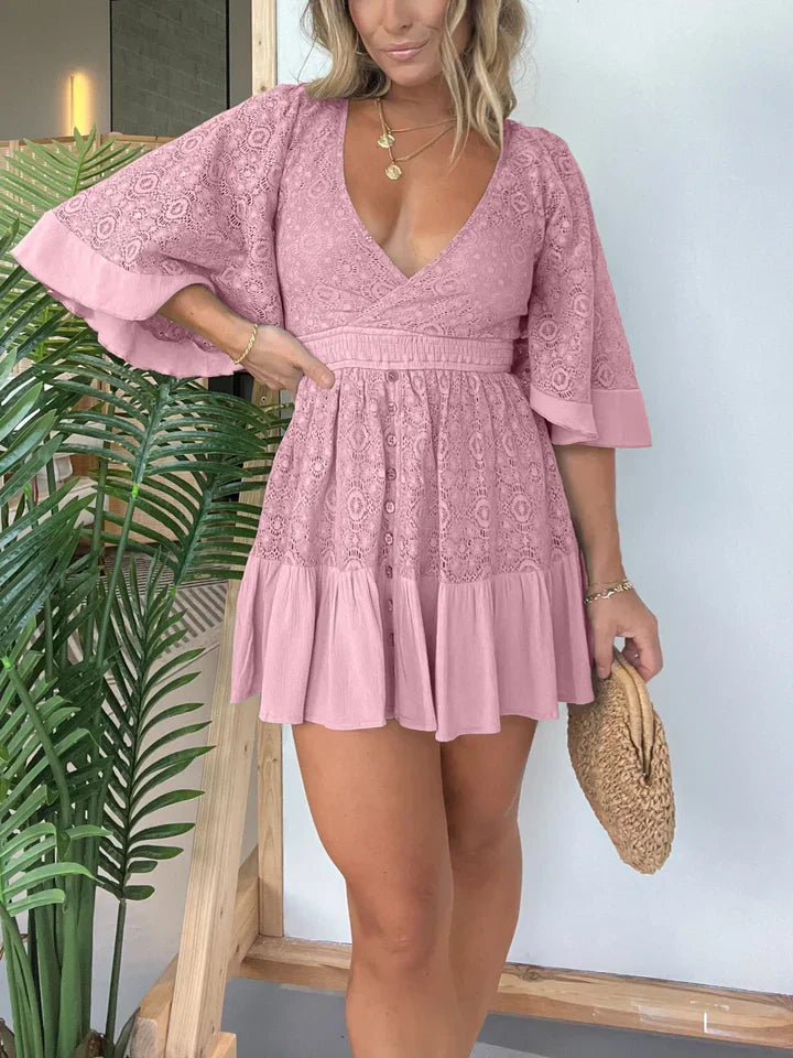 Brittany - Spielkleid für Frauen aus Spitze und Häkelspitze