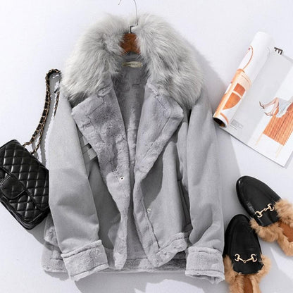 NANON – SCHÖNE WILEDERJACKE MIT KUNSTFELL