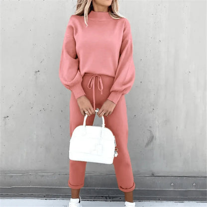 Damen-Trainingsanzug - Lässiger Chic - Weicher Stoff, lockere Passform, Seitentaschen - Ideal für jeden Tag