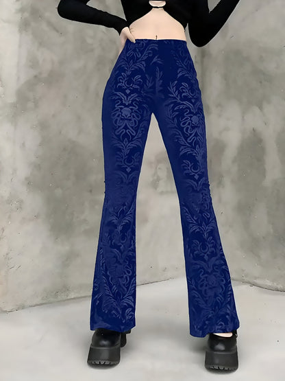 Bohdana | Elegante Gothic-Schlaghose mit Blumen