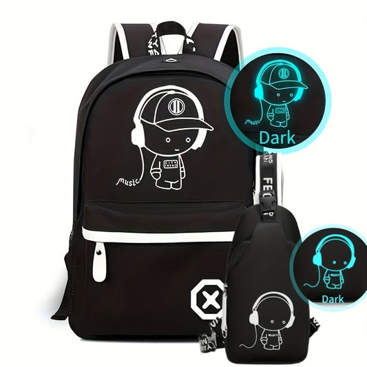 Jasper | Strapazierfähiger wasserdichter Rucksack und Crossbody Bag Set für activee Kinder