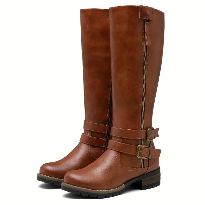 Elise - Hohe Stiefel aus Leder