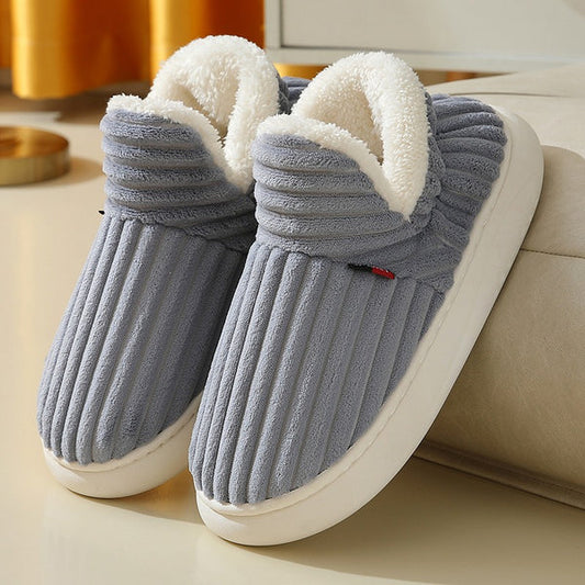 Bequeme Winterhausschuhe - Warme Innenschuhe, rutschfeste Sohle