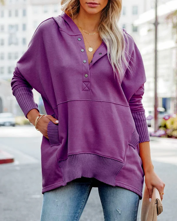 Greta - Stylischer Hoodie für Frauen mit V-Ausschnitt