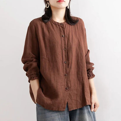 Jala - Geknöpfte Bluse mit langen Ärmeln für Frauen