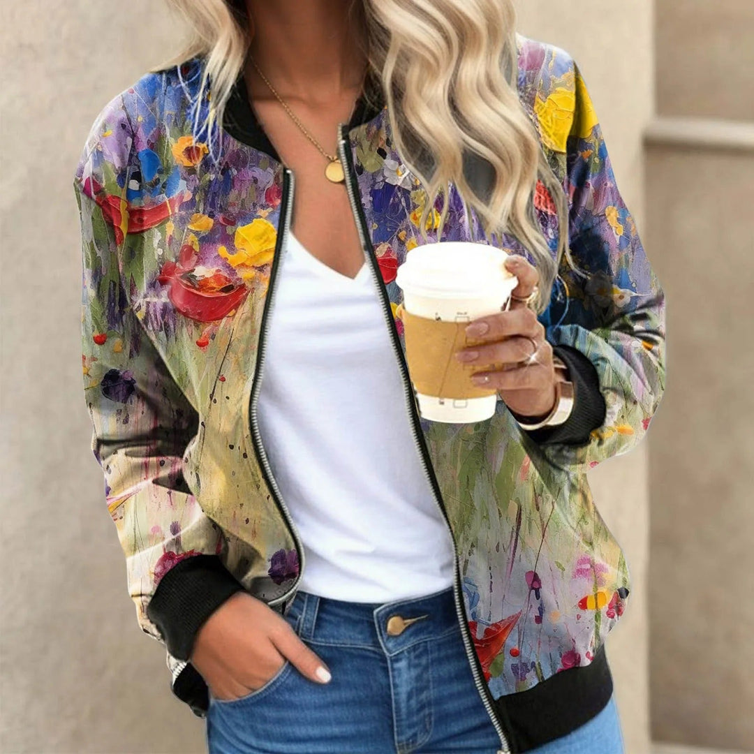 Apollony - Vibrant Floral Jacket für Frauen