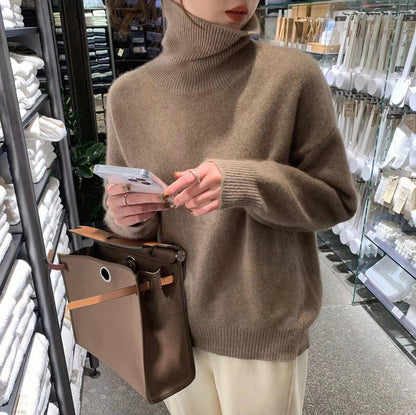 Eleganter Rollkragenpullover für Frauen