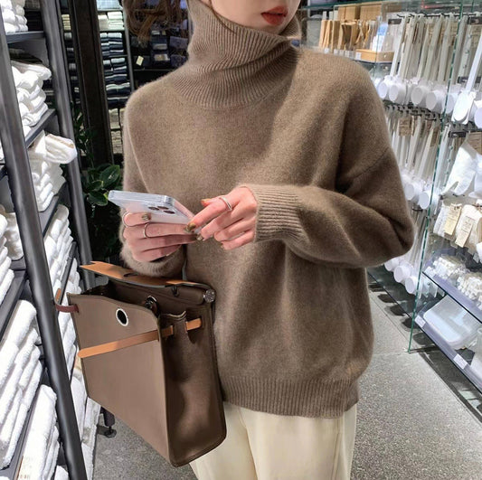 Eleganter Rollkragenpullover für Frauen