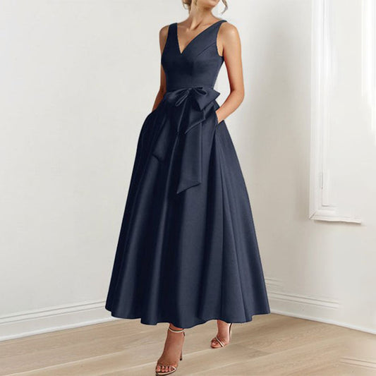 Vissie - Ärmelloses Maxikleid im Vintage-Look