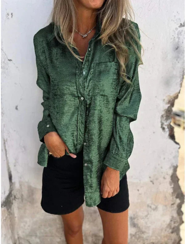 Zoena - Elegantes Hemd aus Wildleder