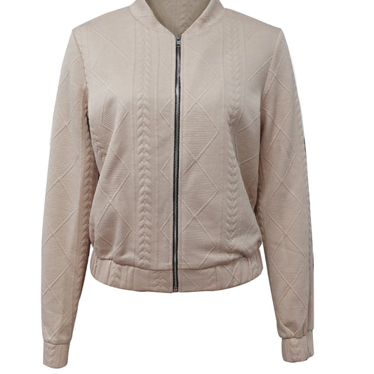 Lotte | Lässige Bomberjacke mit schlichter Textur